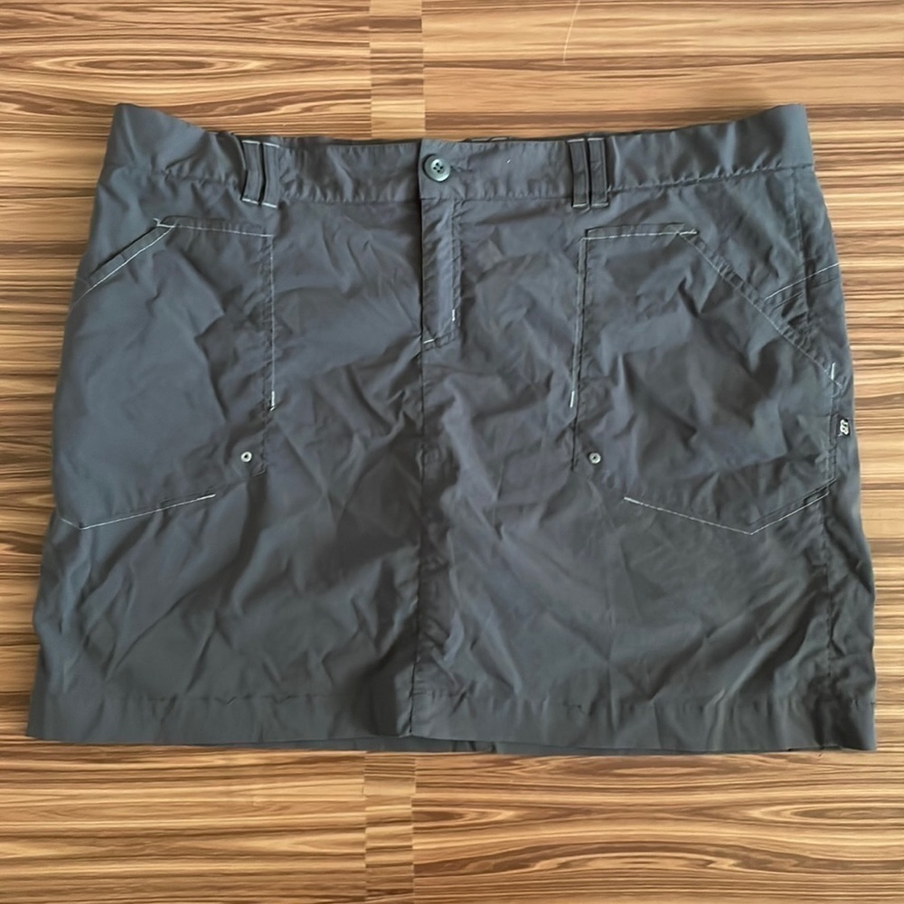 EDDIE Bauer Nylon Gray Active Fit Skort Size XL